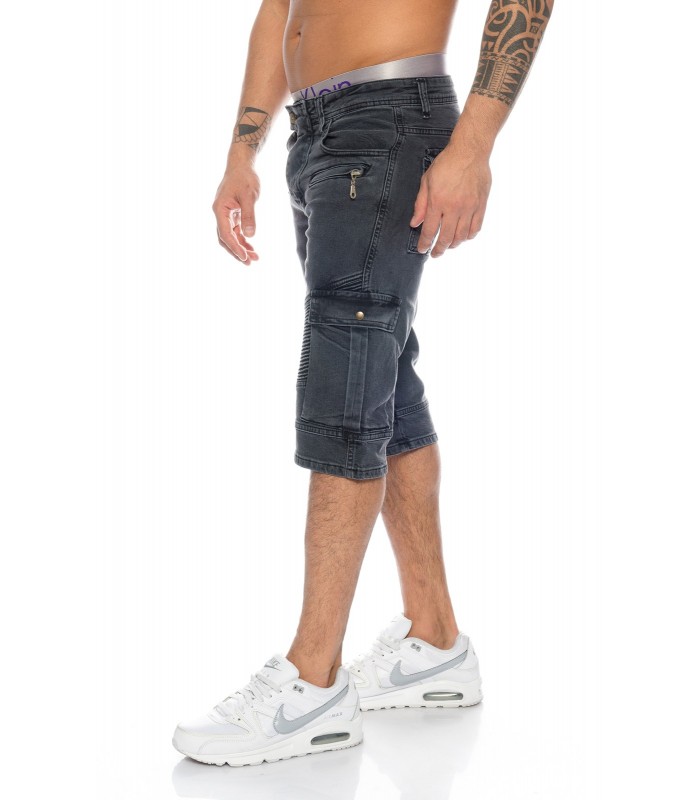 Pull&Bear Denim jeansshorts in Schwarz für Herren Herren Bekleidung Kurze Hosen Freizeitshorts 