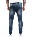 Rock Creek Herren Jeans Stretch Slim Fit Dunkelblau RC-2117