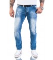 Rock Creek Herren Jeans Stretch Slim Fit Hellblau RC-2131
