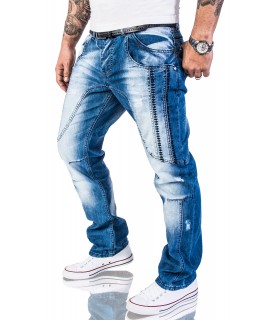 Rock Creek Herren Jeans Denim Vintage Blau RC-2011