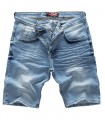 Rock Creek Herren Jeans Shorts Denim Hellblau RC-2121