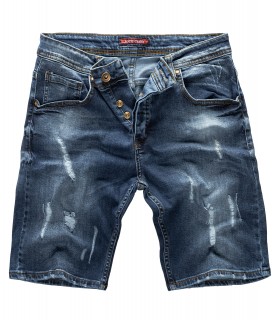 Rock Creek Herren Jeans Shorts Destoryed Dunkelblau RC-2130