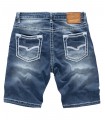 Rock Creek Herren Jeans Shorts Blau Dicke Nähte Weiss RC-2134