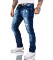 Rock Creek Herren Designer Jeans Slim Fit Hose Destroyed Look Denim W29-W40 M48