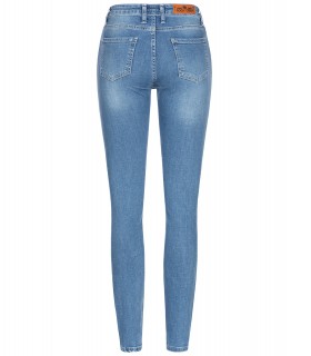 Rock Creek Damen Skinny Jeans Blau Stonewashed D-399