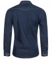 Chemise en jean femme bleu clair+ancres blanches Herren Kleidung Tops & T-Shirts Hemden Jeanshemden CBK Jeanshemden 