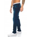 Designer Herren Jeans Clubwear Hose Denim Blau Gerades Bein 