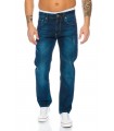 Herren Jeans Hose Straight-Cut Jeans Denim Vintage Style 