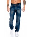 Rock Creek Herren Jeans Comfort Fit Dunkelblau RC-2102