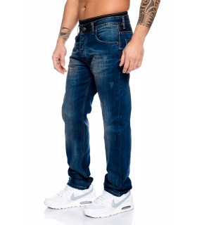 Designer Herren Jeans Hose Straight-Cut Gerades Bein Clubwear 