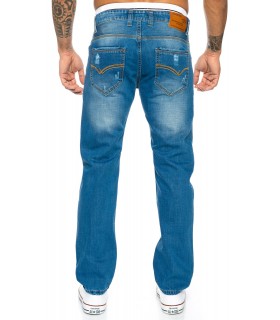 Lorenzo Loren Herren Jeans Comfort Fit Blau LL-394