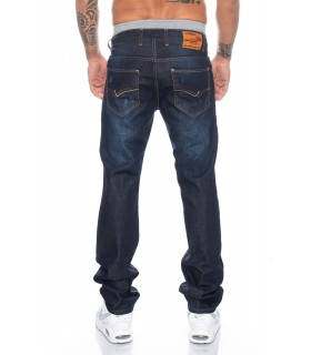 Lorenzo Loren Herren Jeans Comfort Fit Dunkelblau LL-300