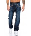 Rock Creek Herren Jeans Comfort Fit Dunkelblau RC-2048 