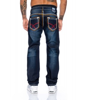 Rock Creek Herren Jeans Comfort Fit Dunkelblau RC-2048 