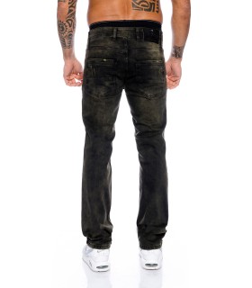 Rock Creek Herren Jeans Regular Fit Schwarz RC-2096