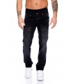 Rock Creek Herren Jeans Regular Fit Schwarz RC-2095