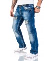 Rock Creek Herren Jeans Comfort Fit Blau RC-2052