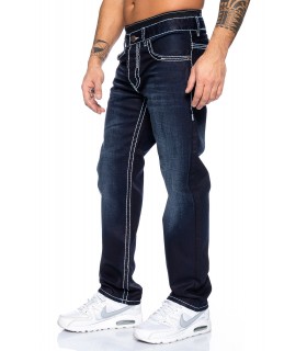 Rock Creek Herren Jeans Comfort Fit Dunkelblau RC-2045 