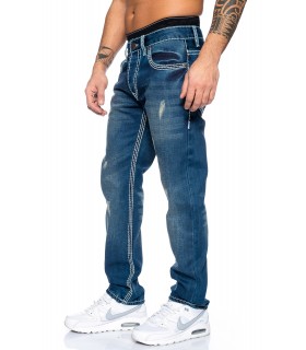 Rock Creek Herren Jeans Comfort Fit Blau RC-2084