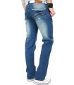 Herren Designer Jeans Mittelblau Used Regular Fit Clubwear RC-2033