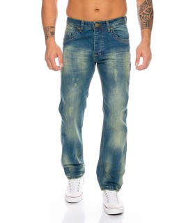 Rock Creek Herren Jeans Regular Fit Hellblau RC-2103A