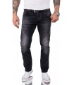 Rock Creek Herren Jeans Regular Fit Schwarz RC-2101