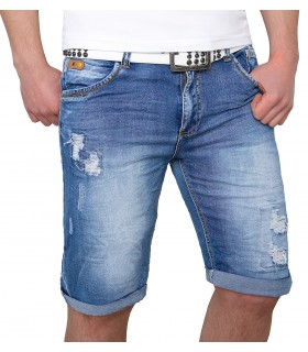 Herren Shorts Jeans Hose kurze Hose Bermuda Short Sommer Destroyed 