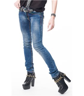 Rock Creek Damen Jeans Regular Fit Blau RC-2074