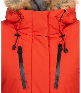 Geographical Norway Damen Winter Jacke mit Kunstfellkragen D-437