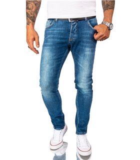 Rock Creek Herren Jeans Slim Fit Blau RC-2164