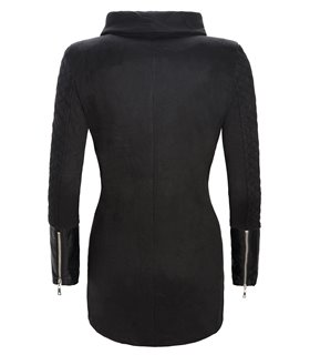 Damen Übergangsjacke Mantel mit Stehkragen D-125