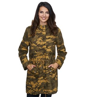 Damen Winter Jacke camouflage Mantel gefüttert D-235