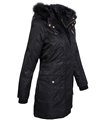 Damen jacke mantel winterjacke wasserabweisend Kunstfellkragen D-261