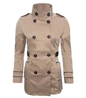 Designer Damen Jacke Übergangsjacke Trenchcoat Mantel Damenmantel 