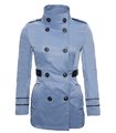 Damen Trenchcoat Mantel Paisley-Muster D-78