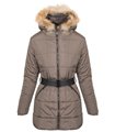 Damen Winter Jacke Steppjacke Kunftfellkragen SK-3703