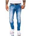 Gelverie Herren Jeans Slim Fit Hellblau G-203