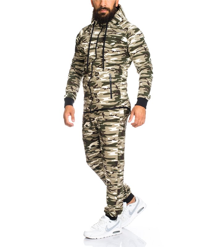 Drying Jumper Herren Camouflage Jogging Anzug Trainingsanzug Sportanzug Army 