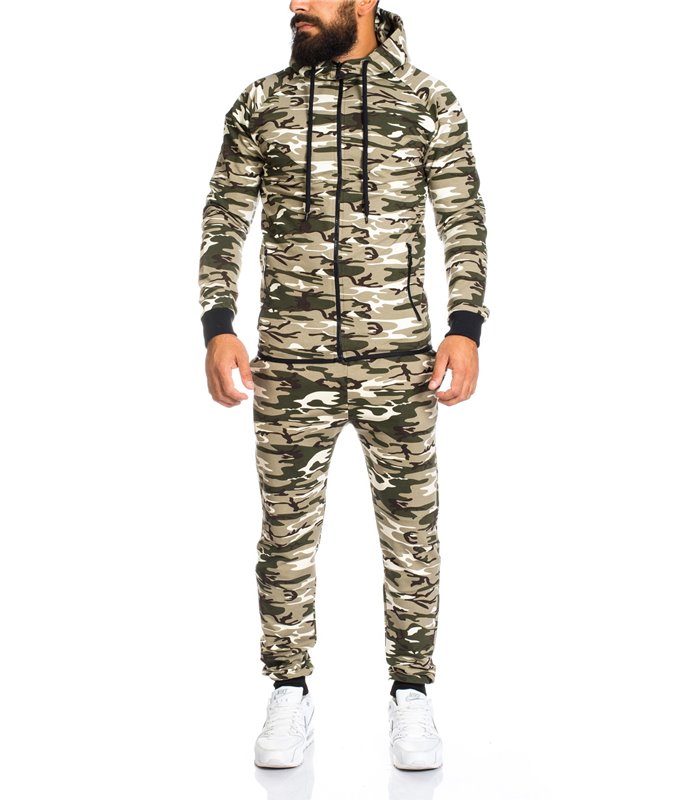 Code47 Camouflage Army Jogginganzug Jogging Hose Jacke Sportanzug Herren 