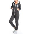 Damen jumpsuit jogger jogging anzug trainingsanzug overall onesie 