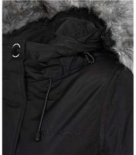 Geographical Norway Damen Winter Jacke mit Kunstfellkragen D-445 