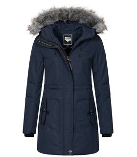 Geographical Norway Damen Winter Jacke mit Kunstfellkragen D-445 