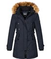 Geographical Norway Damen Winter Jacke mit Kunstfellkragen D-446 