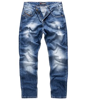 Indumentum Herren Jeans Regular Fit Blau IR-501