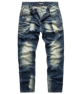 Indumentum Herren Jeans Regular Fit Blau IR-502