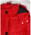 Damen Winter Jacke mit Kunstfellkragen D-452 