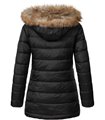 Geographical Norway Damen Winter Jacke mit Kunstfellkragen D-458 