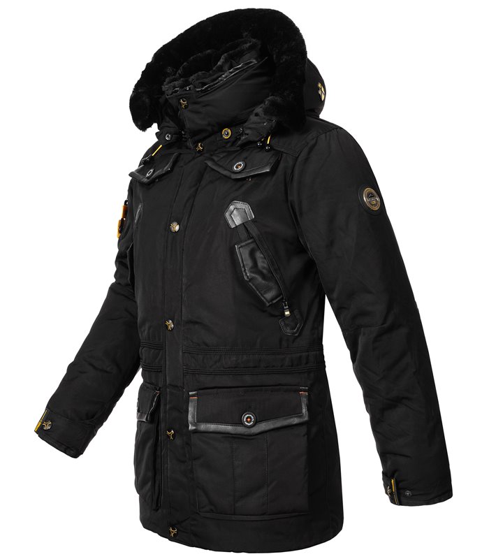 Geographical Norway Men's Winter Jacket Parka Acore Lined Hood ...