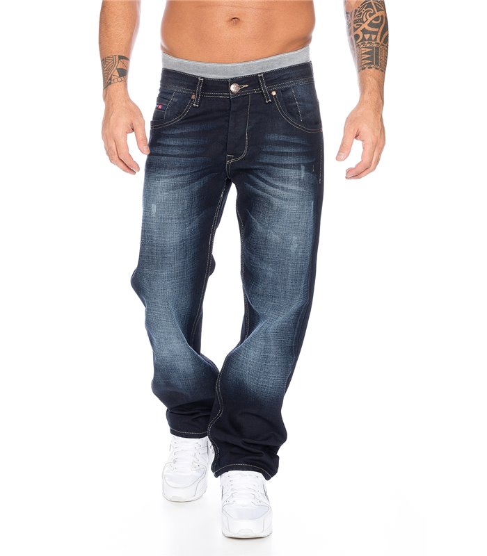 Rock Creek Herren Jeans Regular Fit Hellblau Herrenjeans Gerades Bein RC-2109