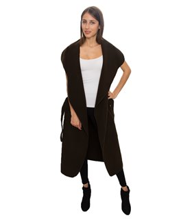 Damen Mantel Wasserfall Kragen Blogger One Size D-58